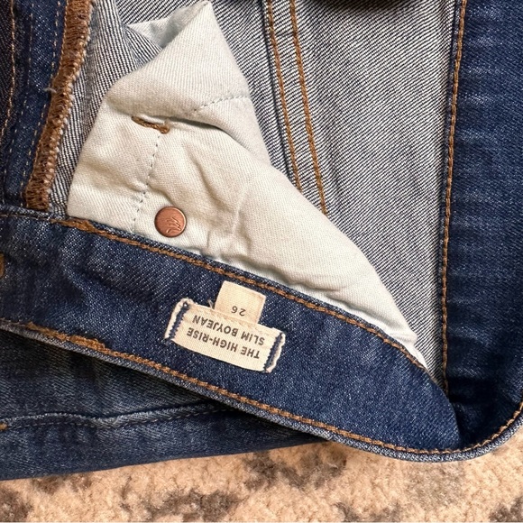 MADEWELL The High Rise Slim Boyjean 26/2 indigo denim jeans | discont’d … - Picture 10 of 14